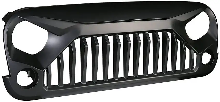 Overtread Badger Gap Front Grill (Black Primer Finish) for 07-18 Jeep Wrangler JK, JKU 19027