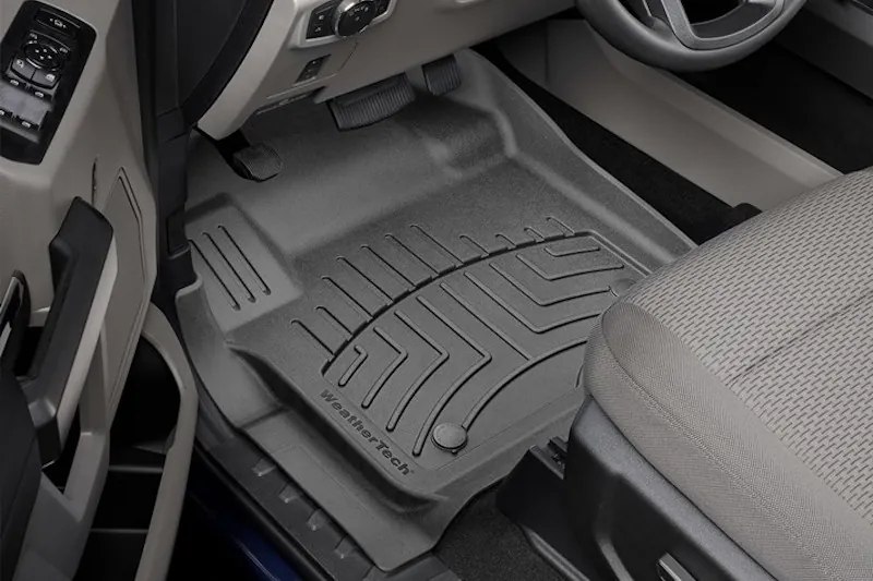2017-2026 Ford F250 & F350 WeatherTech FloorLiner HP Front FloorMats (Black) | 4410121IM