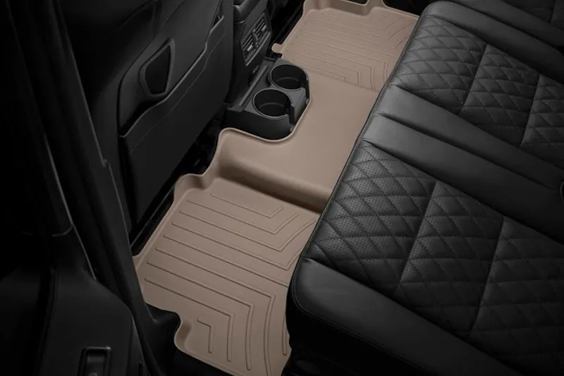 2017-2026 Ford F250 & F350 WeatherTech FloorLiner HP Rear FloorMats (Tan) | 456974