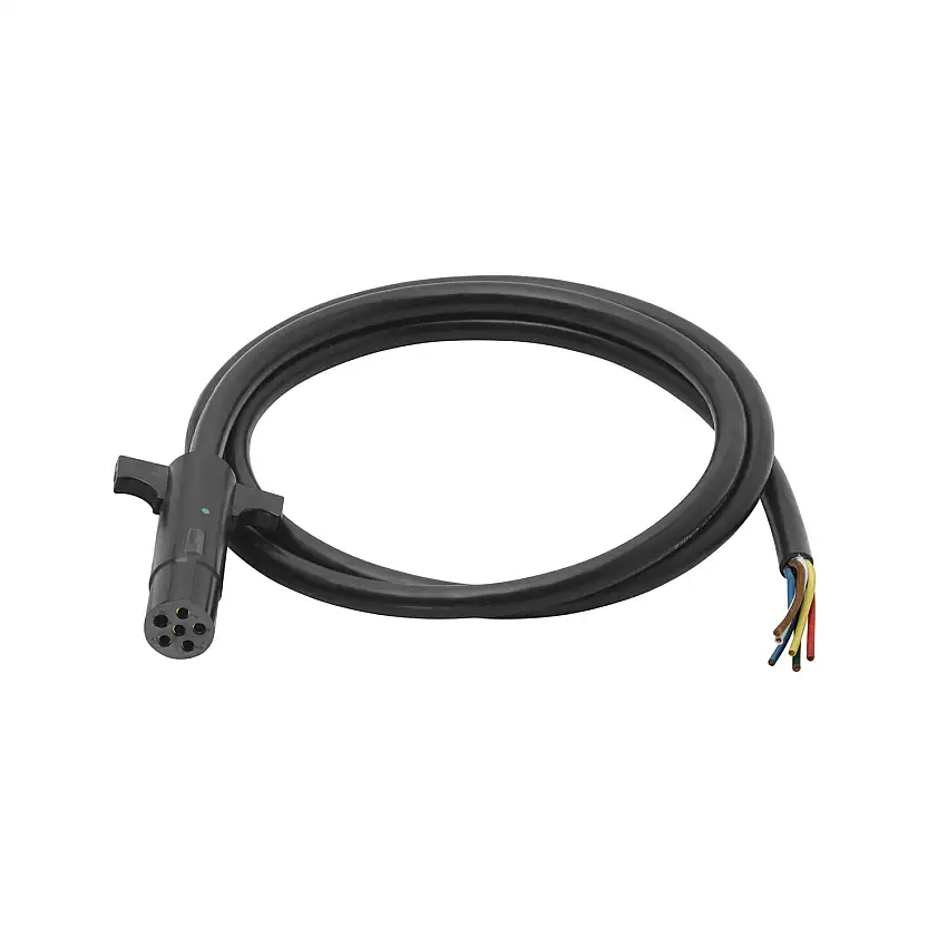Bargman Wiring Connector, 6-Way Trailer End, 8 ft. Length Wire