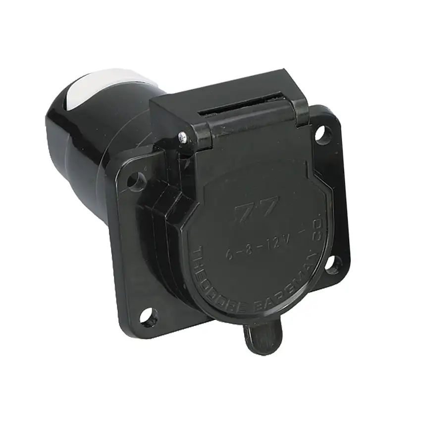 Bargman Wiring Connector, 7-Way Vehicle End, No Wire BM50-77-001