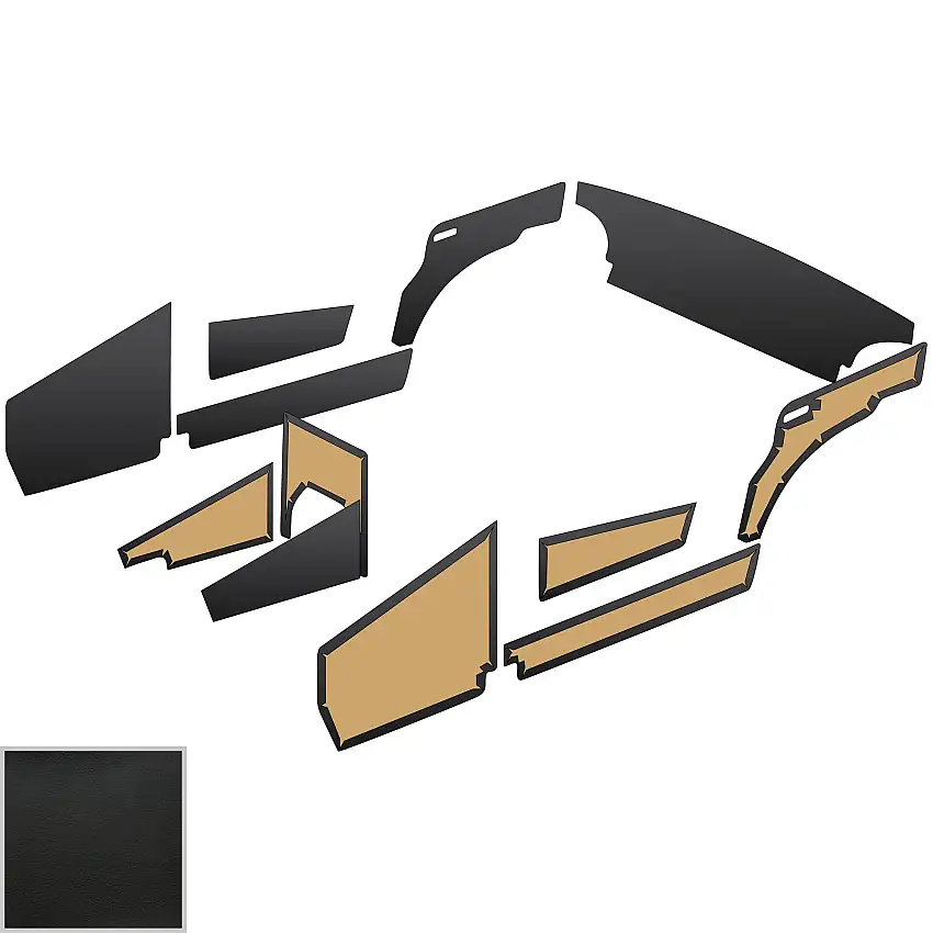 PANEL KIT, black, 1961-62
