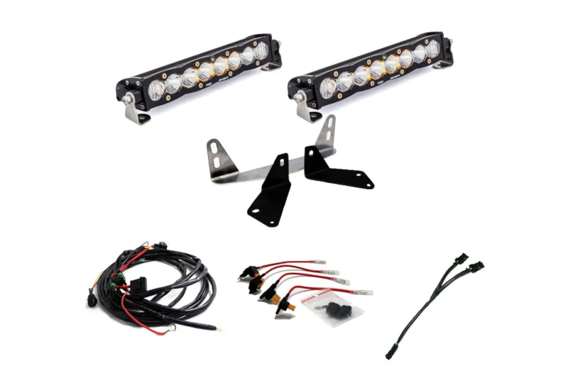 2018-2020 Ford F150 Baja Designs Dual 10 inch S8 Series LED Light Bar Grille Kit | 447660