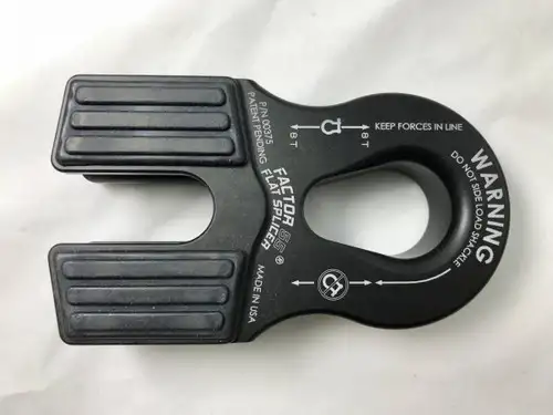 Factor 55 Winch Line Shackle Mount Splice On Foldable Black