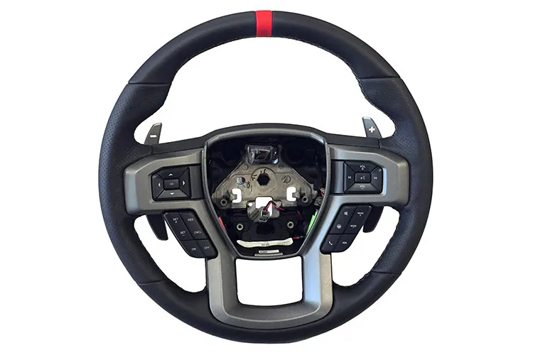 2015-2020 Ford F150 & Raptor Ford Performance Raptor-Style Steering Wheel with Red Sightline | M-3600-F15RRD