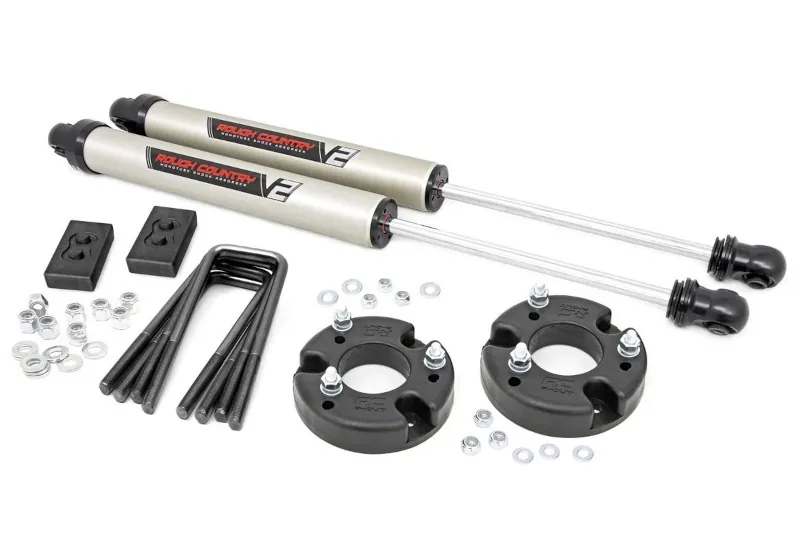 2021-2026 Ford F150 Rough Country 2 inch Leveling Lift with V2 Shocks | 57170