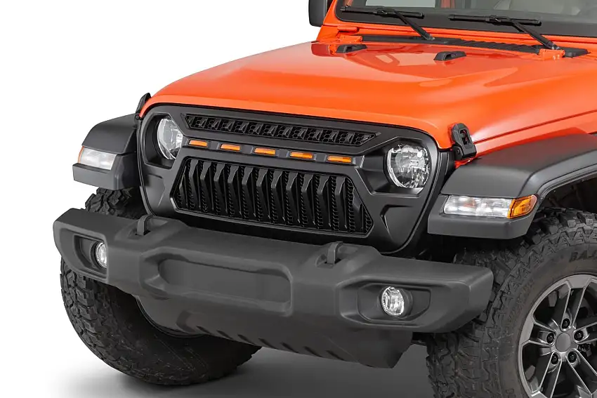 Overtread Mohave Front Grille for 18-23 Jeep Wrangler JL & Gladiator JT 19033