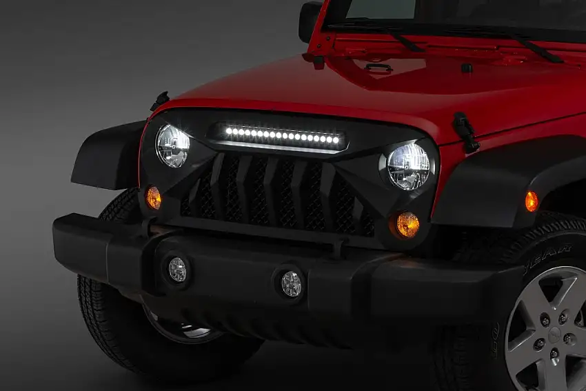 Overtread Pilot Rock Front Grille for 07-18 Jeep Wrangler JK, JKU 19045