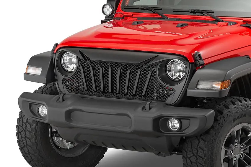 Overtread Titus Front Grille for 18-23 Jeep Wrangler JL & Gladiator JT 19031