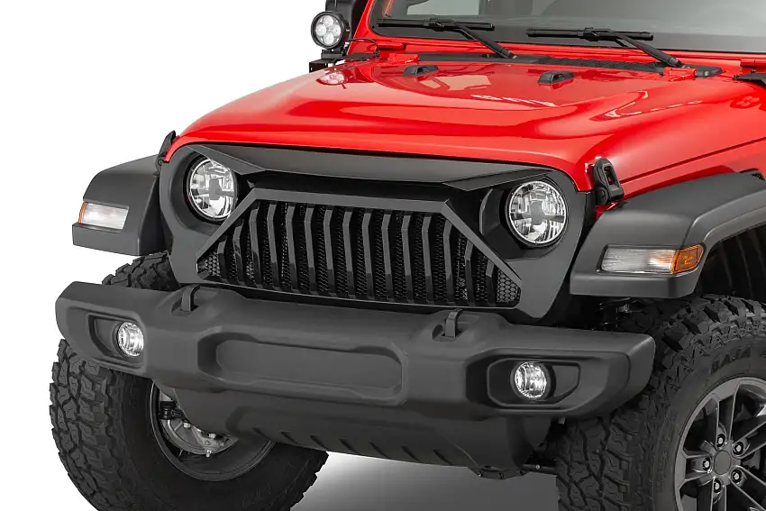 Overtread Wildcat Front Grille for 18-23 Jeep Wrangler JL & Gladiator JT 19030