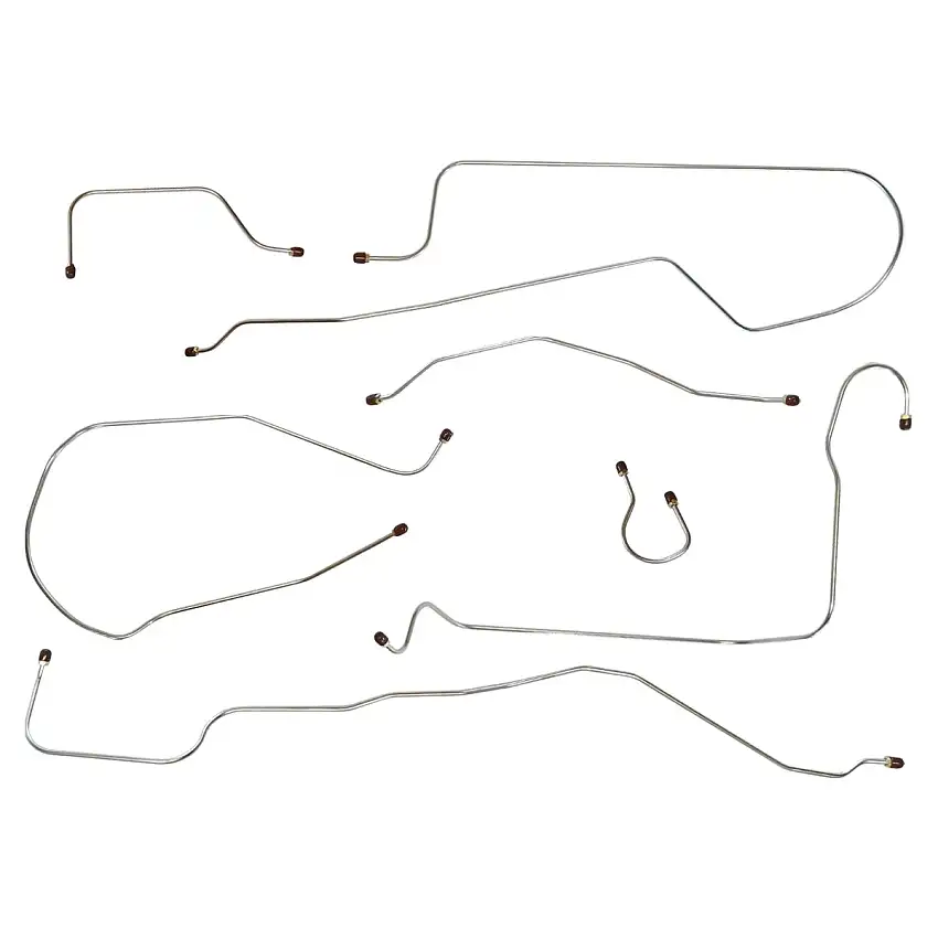1939 Chevrolet GMC Truck 2WD 1/2-Ton Short Bed Complete Manual Brake Line Kit 6pc, Stainless