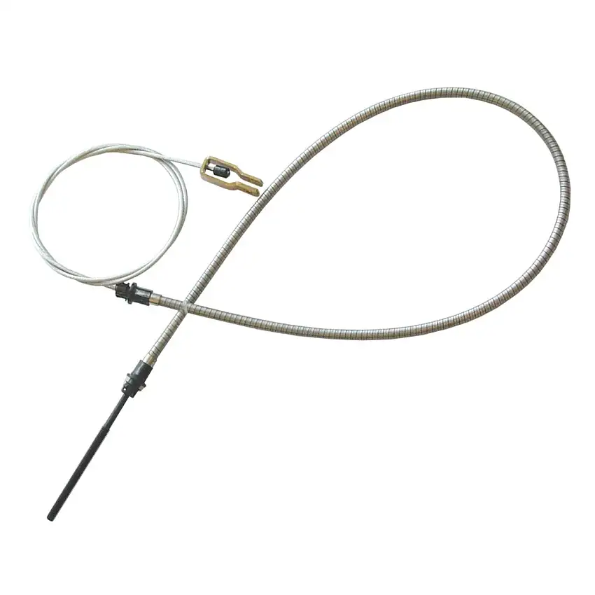 1970-74 Plymouth Cuda Front Parking Brake Cable, For Cars Without Intermediate Cable, Stainless