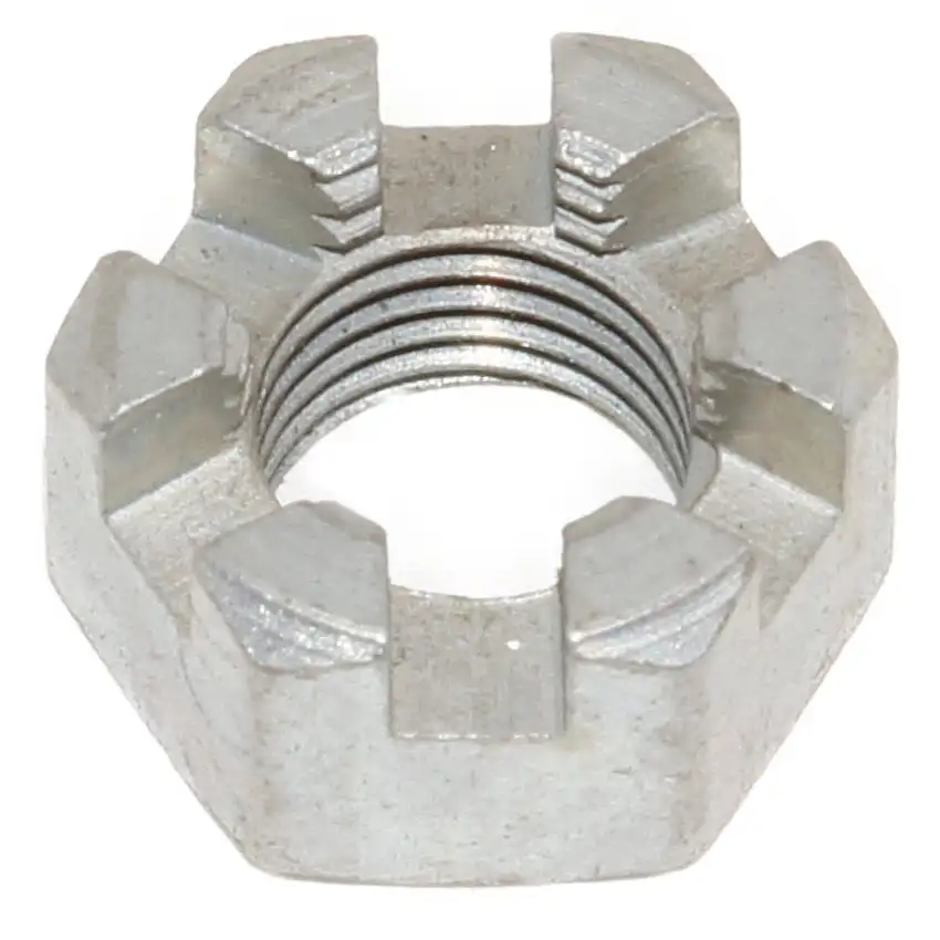 Nut, slotted, 3/8" X .320"-.330" UNF