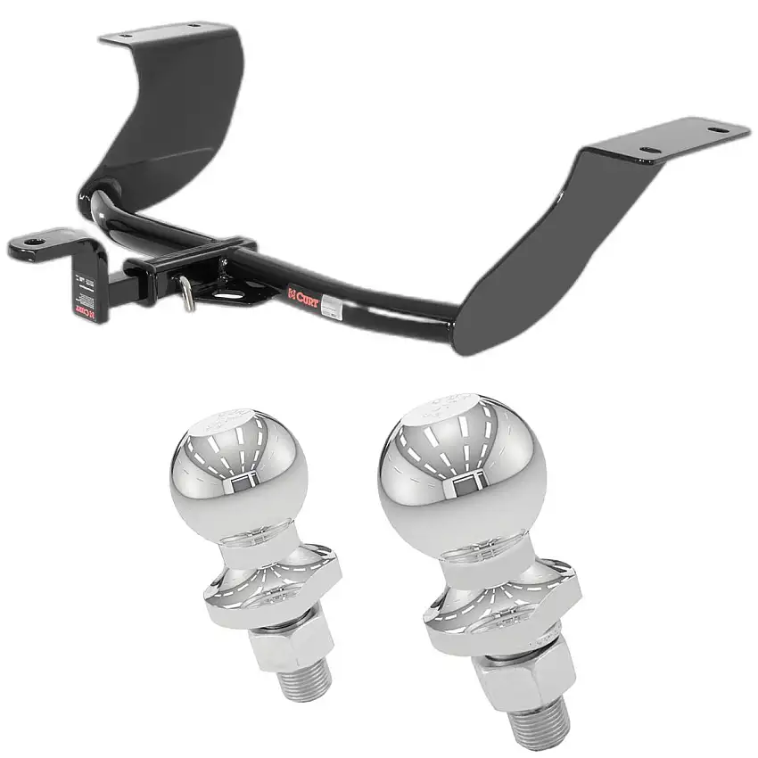 2008-2016 Audi A5 Quattro Coupe, dual muffler Class 1 Trailer Hitch, 1-1/4" Ball Mount