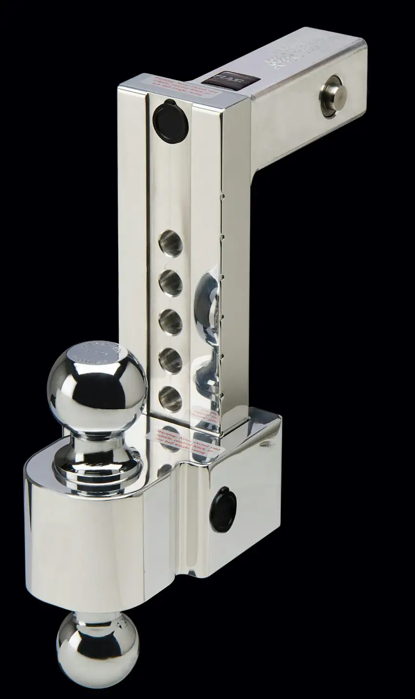 Fastway 44-00-4800 Flash 8" Secure Locking 2" Shank 2" and 2-5/16" Chromed Balls