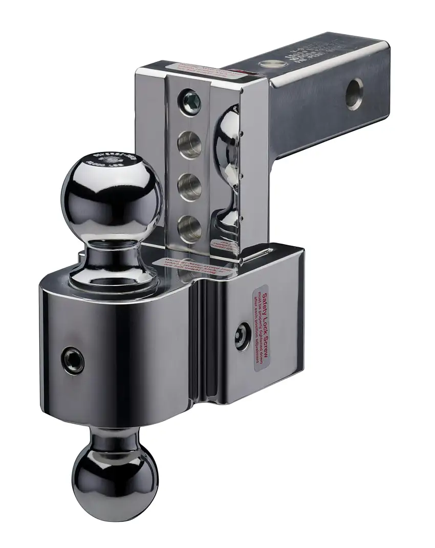 Fastway 47-00-3400 Flash 4" Silent Tow 2" Shank 2" and 2-5/16" Chromed Balls
