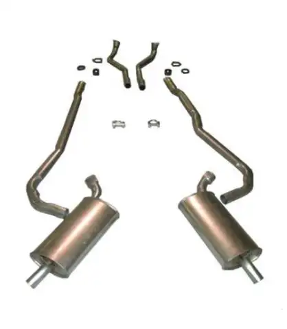 EXHAUST SYSTEM-ALUMINIZED-2.5 TO 2 INCH-BIG BLOCK-427-MANUAL-69 (#E20008)