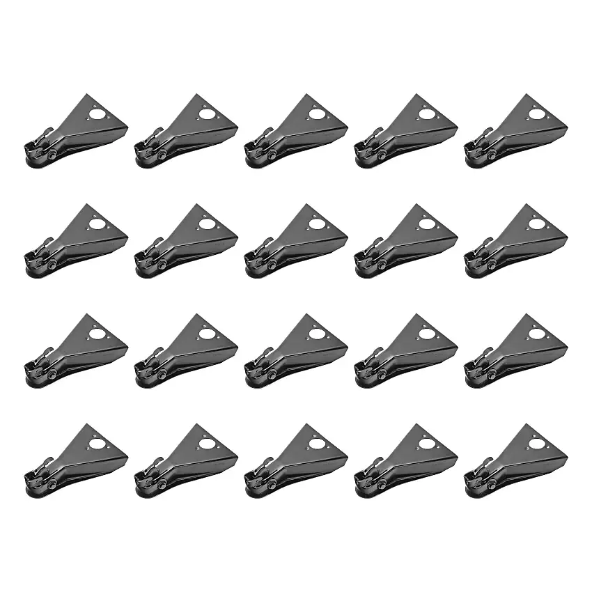 Fulton (20-Pack) A-Frame Coupler, 2 Inch Diameter, Round Jack Hole, Weld-On, 8,000 lbs. Capacity, Black