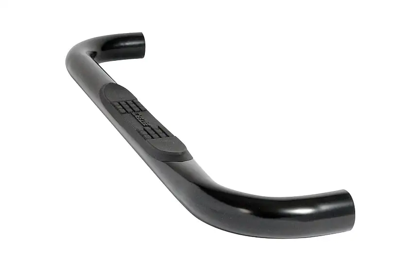 Dee Zee DZ372531 Textured Black Steel Side Steps 3 in. Round Cab Length