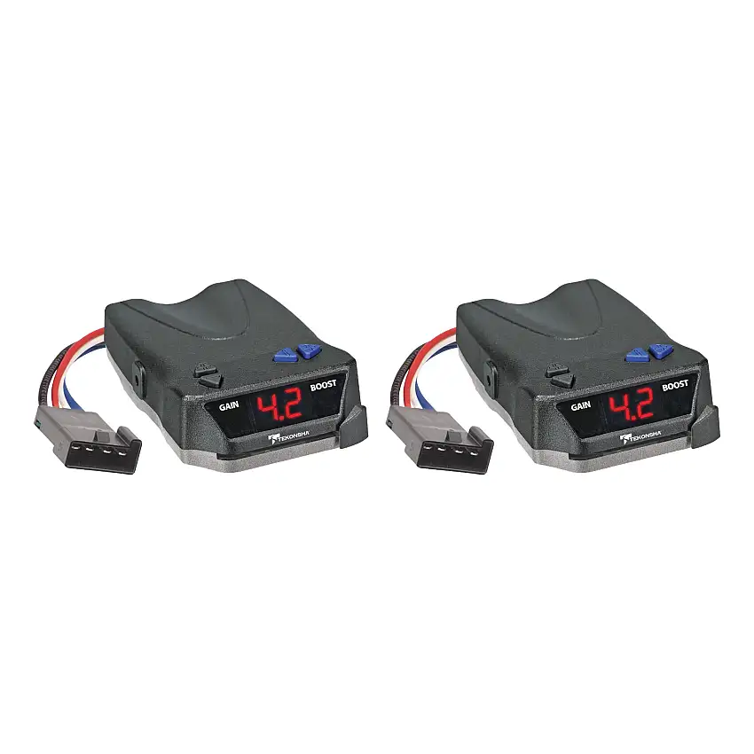 Tekonsha (2-Pack) BRAKE-EVN Proportional Brake Controller for Trailers with 1-4 Axles, Black