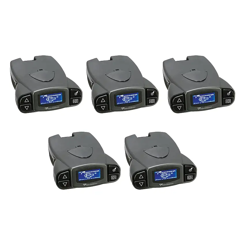 Tekonsha (5-Pack) Prodigy P3® Proportional Brake Controller for Trailers with 1-4 Axles, Black