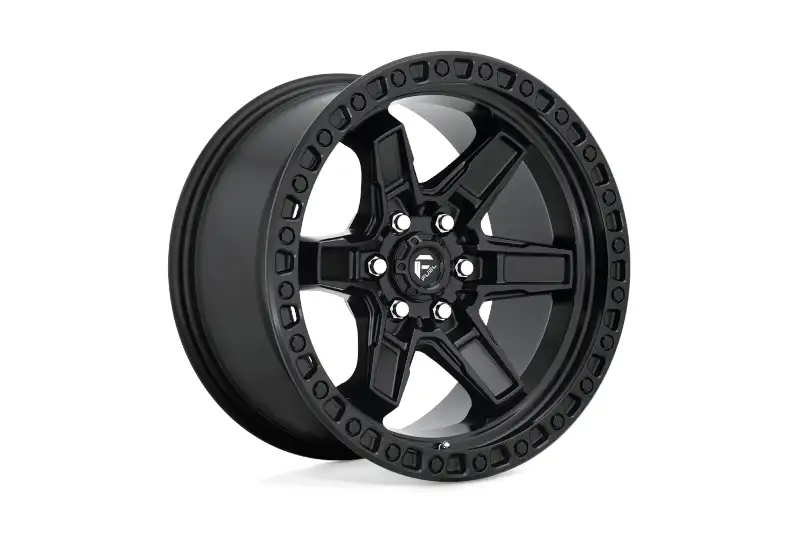 6x139.7mm Fuel 17x9 Kicker Matte Black -12mm Offset Wheel | D69717908445